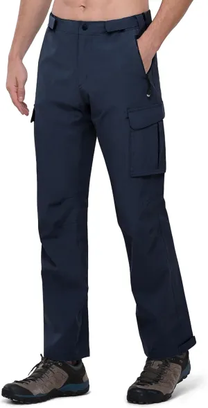 33,000ft Men's Rain Pants Waterproof Lightweight Breathable Golf Over Pants for Hiking Travel Cycling Outdoor