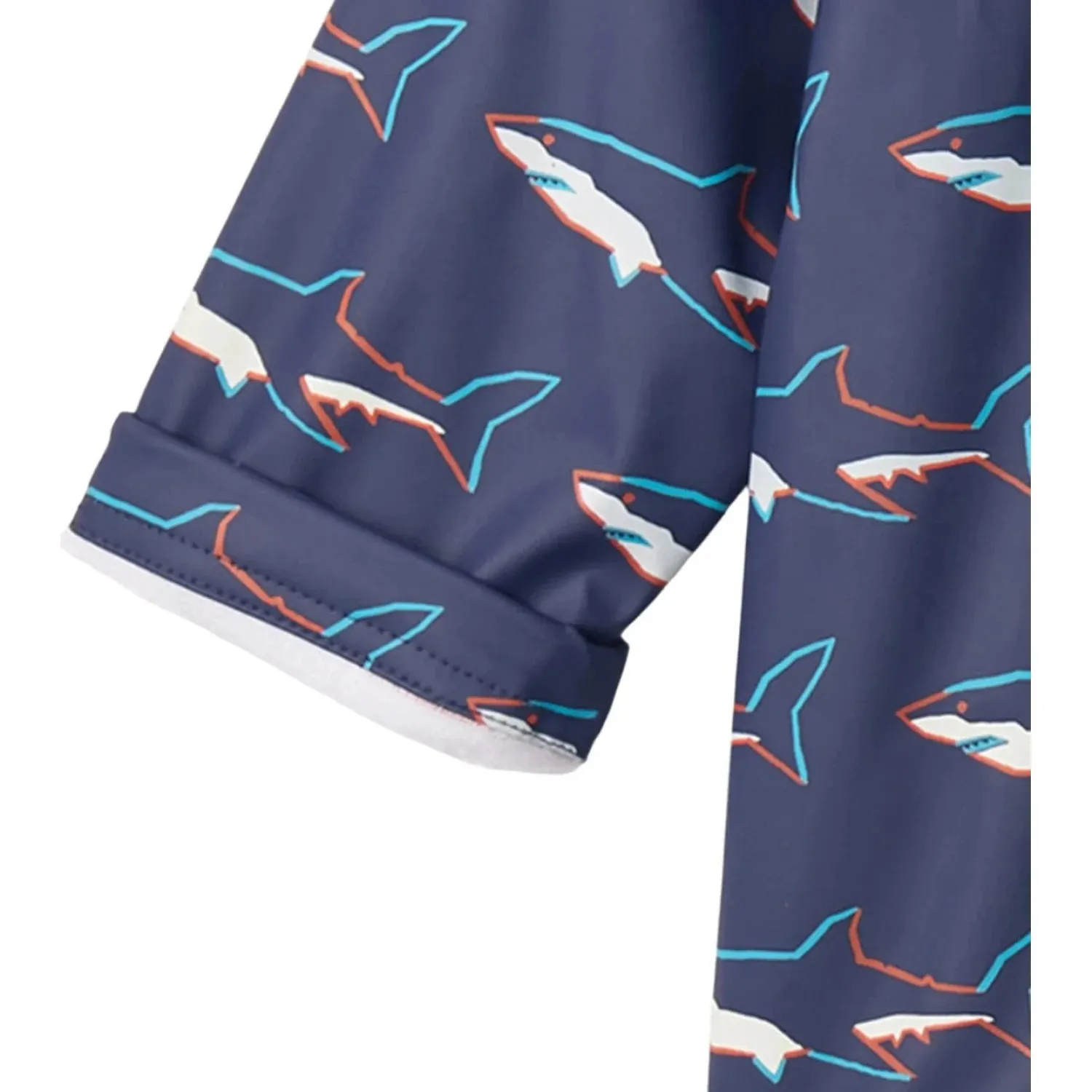 B's Sharks Zip-Up Rain Jacket