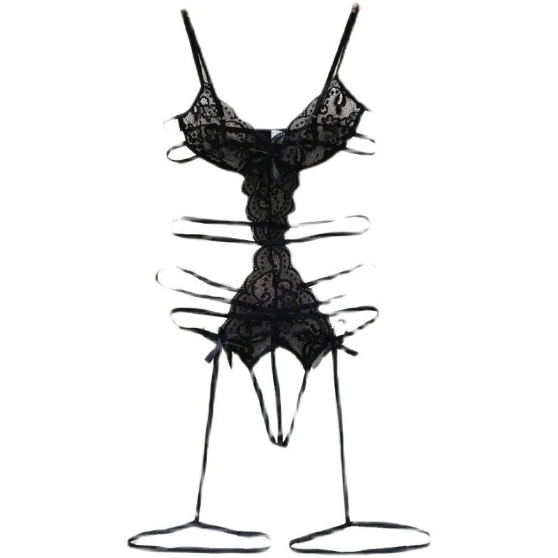 Giada Lace Mesh Strappy Babydoll Lingerie