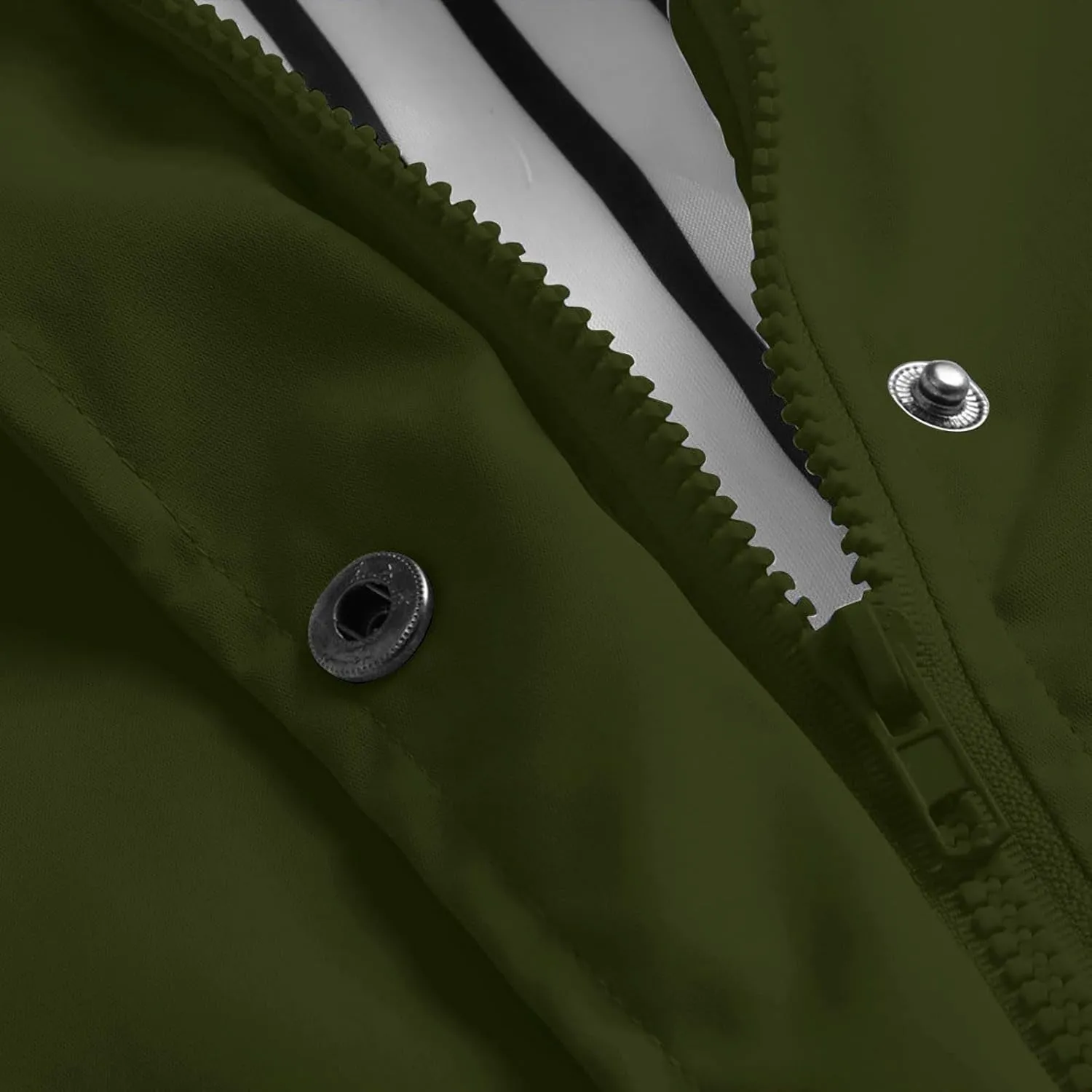 Rain Jacket for Women Lightweight Long Hooded Raincoat Waterproof Outdoor Travel Hiking Windbreaker Trench Coats