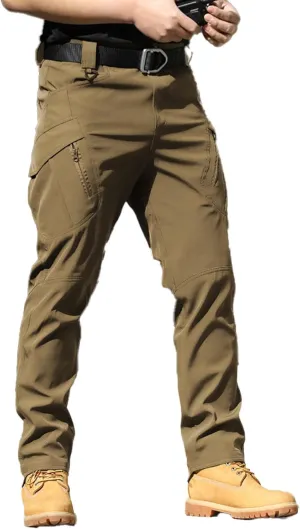 Rugstor Flexcamo - Tactical Waterproof Pants, Lightweight Waterproof Quick Dry Tactical Pants with Belt