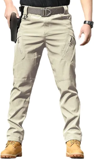 Rugstor Flexcamo - Tactical Waterproof Pants, Lightweight Waterproof Quick Dry Tactical Pants with Belt