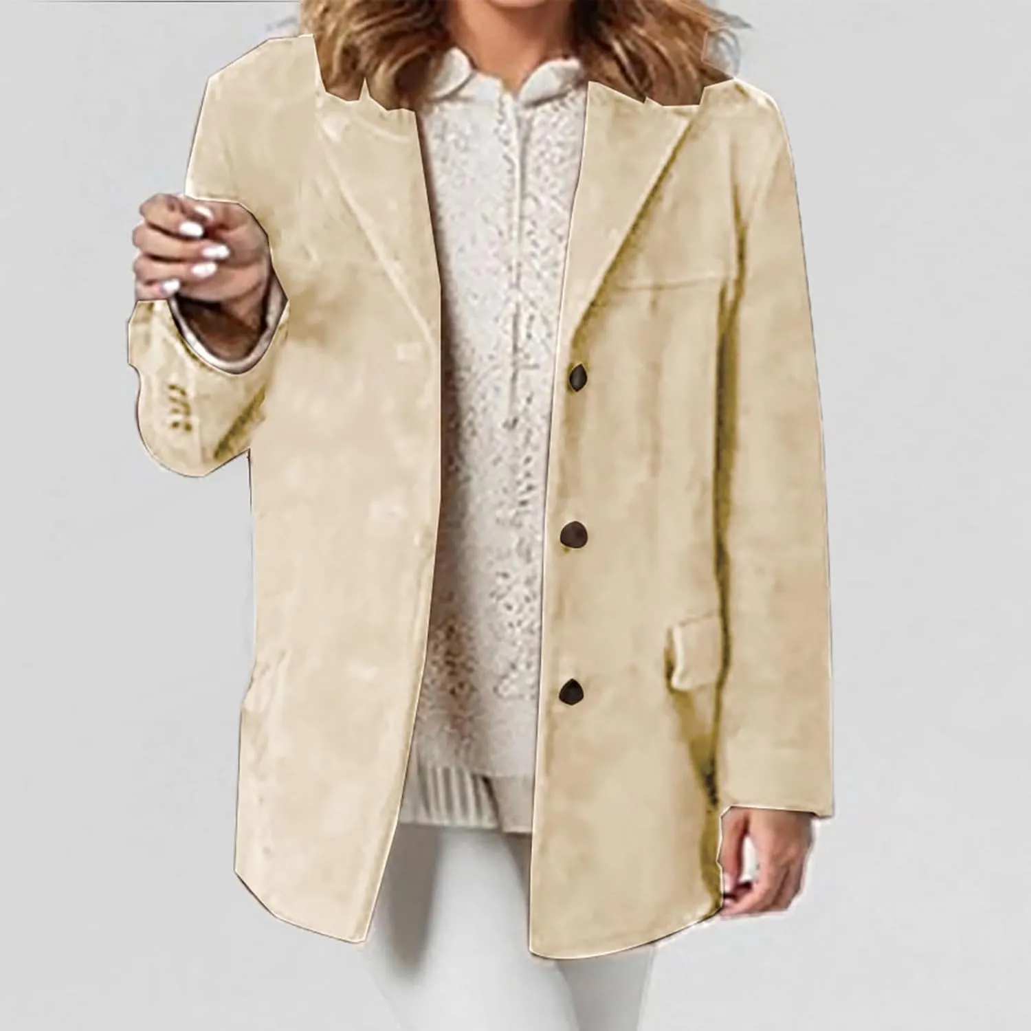 Xiaojmake Women's Suede Blazer Jacket Oversized Old Money Aesthetic Faux Leather Coat Fall Fashion Trends Y2k Outerwear