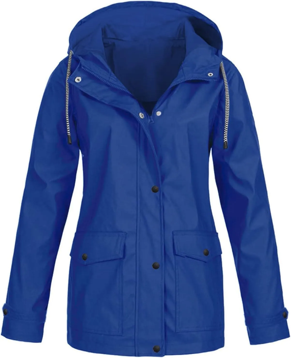ZYXTIM Super Waterproof Raincoat for Women Softshell Lighteweight Warm Casual Windproof Climbing Running Hooded Windbreaker
